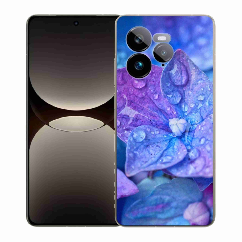 Gél borítás mmCase a Realme GT 7 Pro 5G számára - lila virág