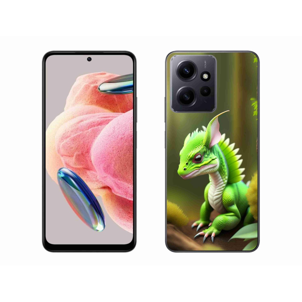 Gél borítás mmCase a Xiaomi Redmi Note 12 4G-hez - zöld sárkány