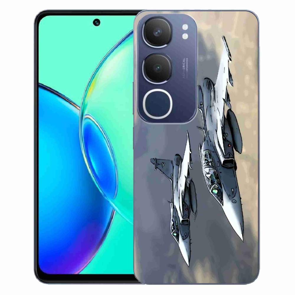 Gél borítás mmCase a Vivo Y19s számára - vadászrepülők