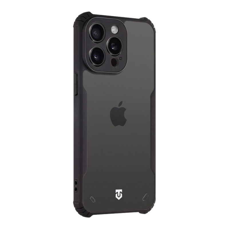 Tactical Quantum lopakodó védőburkolat Apple iPhone 15 Pro Max készülékhez Clear/Fekete