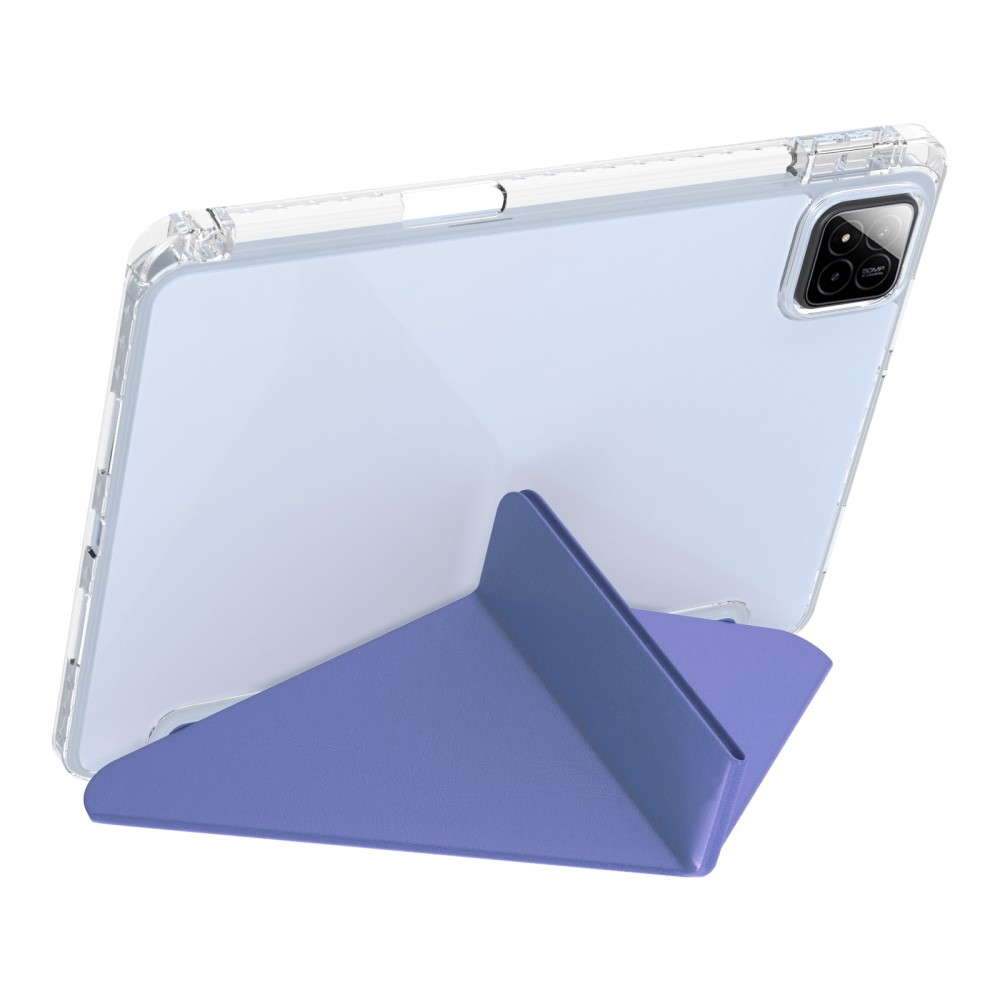 Origami intelligens pozicionáló tok Xiaomi Pad 7/7 Pro táblagéphez - sötét lila