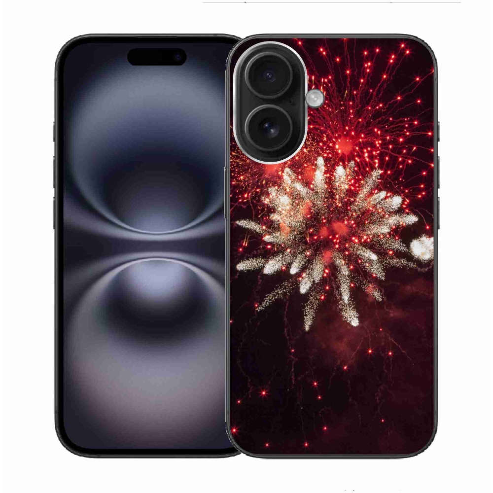 Gél borítás mmCase iPhone 16 készülékhez - tűzijátékok