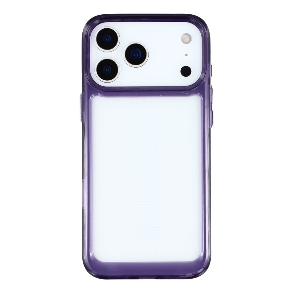 Gél tok fix hátlappal iPhone 17 Pro Max készülékhez - lila