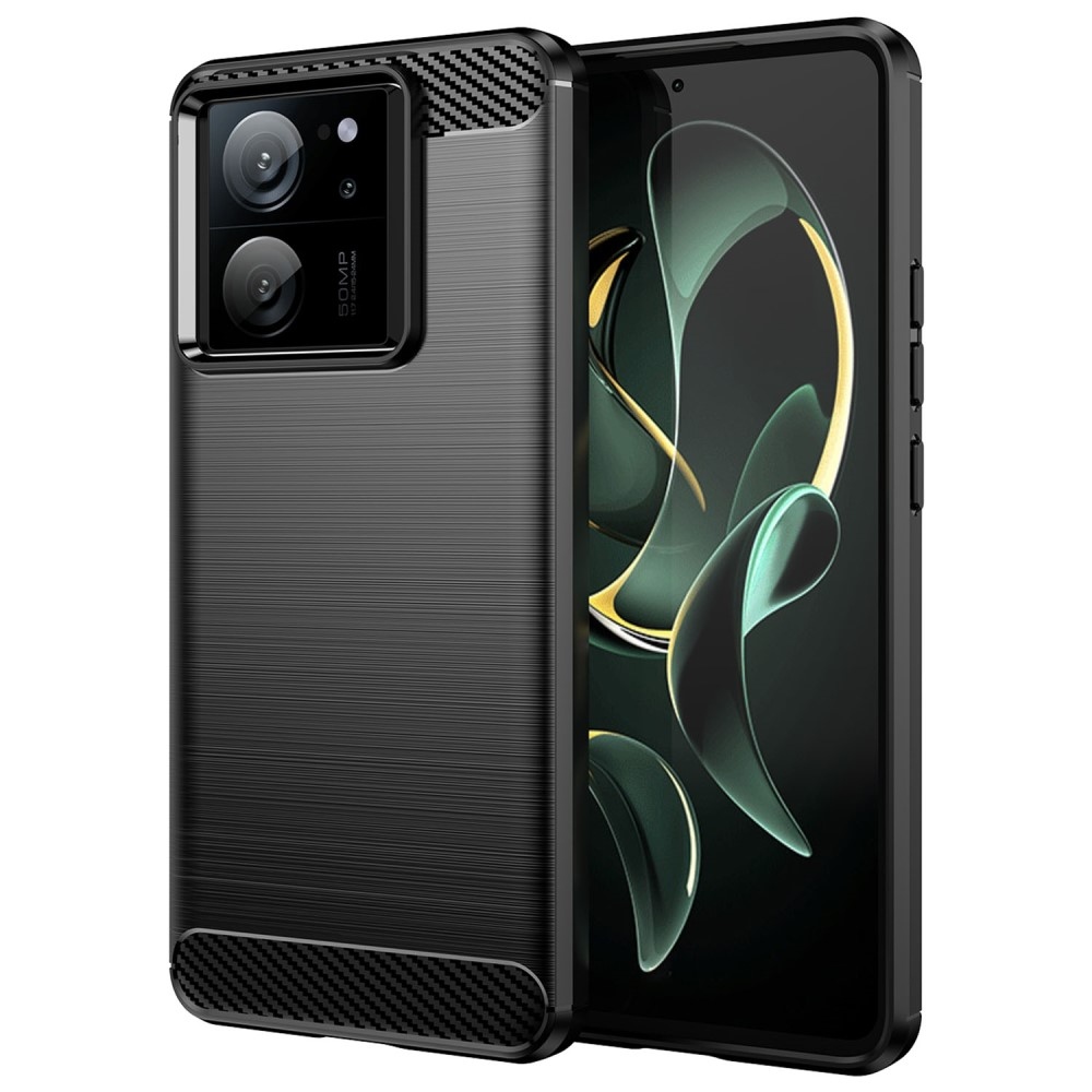 Szénálló zselés tok Xiaomi 13T/13T Pro készülékhez - fekete