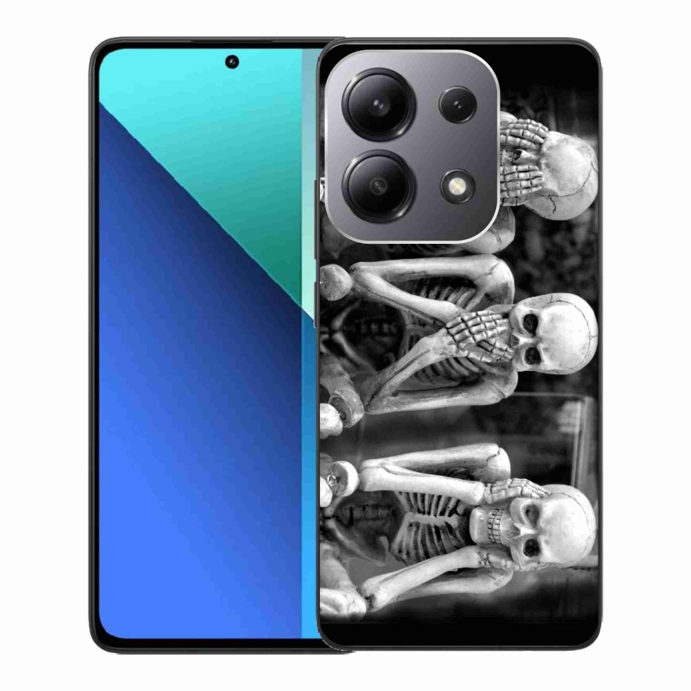 Gél borítás mmCase a Xiaomi Redmi Note 13-hoz - csontvázak