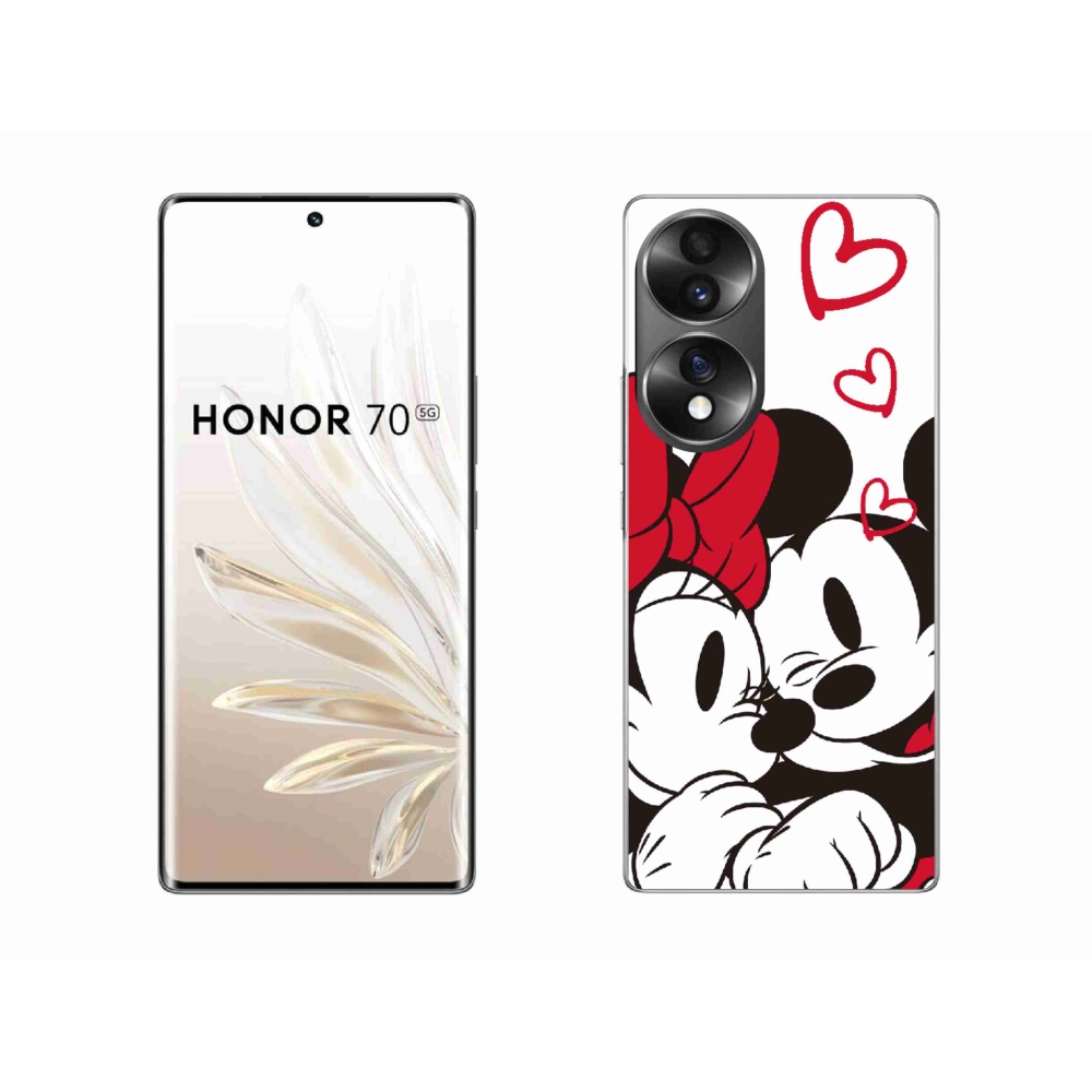 Zselés borító mmCase a Honor 70 készülékhez - minnie és mickey