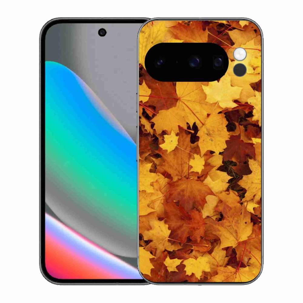 Gél borítás mmCase a Google Pixel 10 Pro számára - juharlevelek