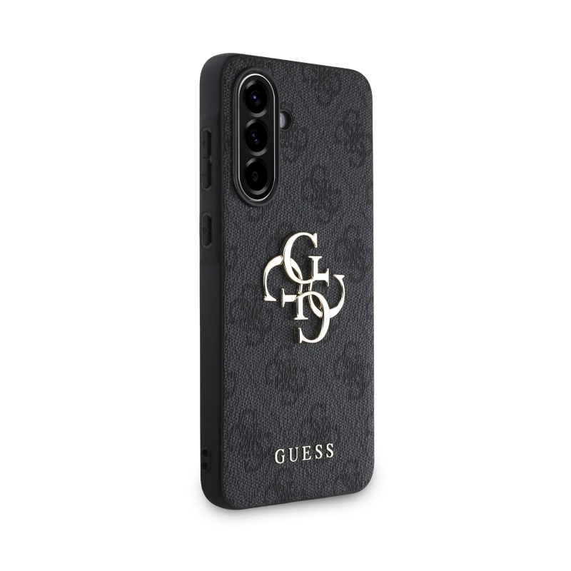 Guess PU 4G fém logó hátlap Samsung Galaxy A56 szürke