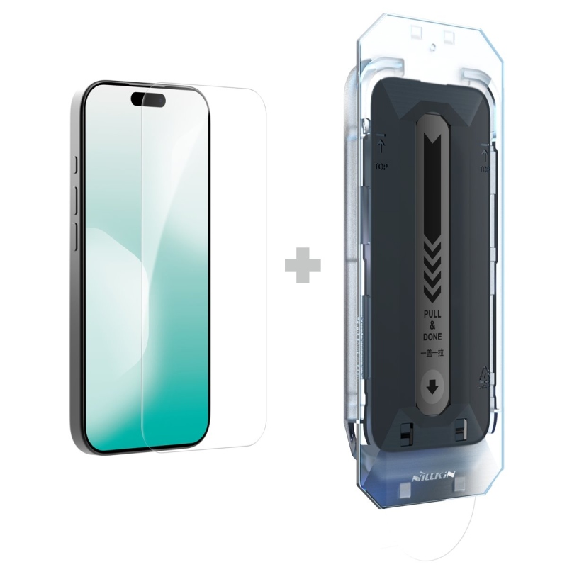 Nillkin Edzett üveg 0.2mm H+ PRO 2.5D Apple iPhone 17 készülékhez (applikátorral)