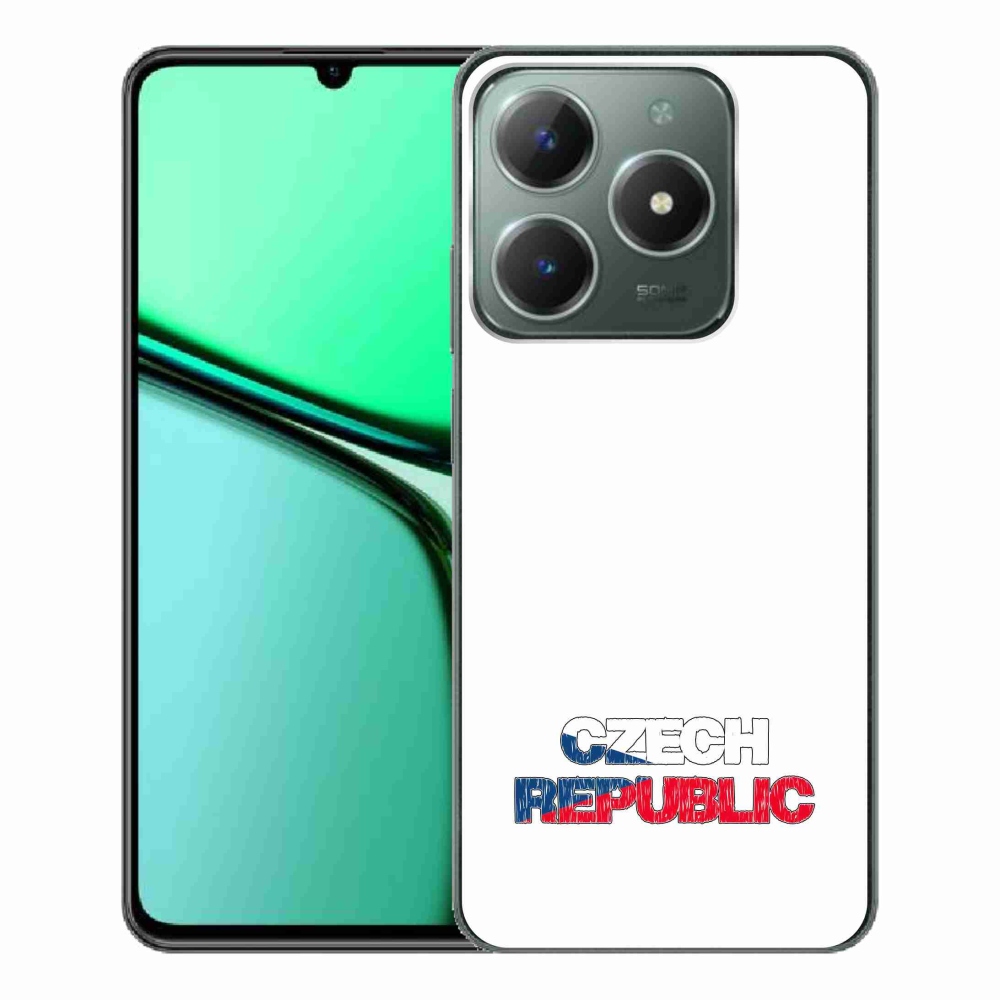 Gél borító mmCase a Realme C61 készülékhez - Csehország fehér háttér