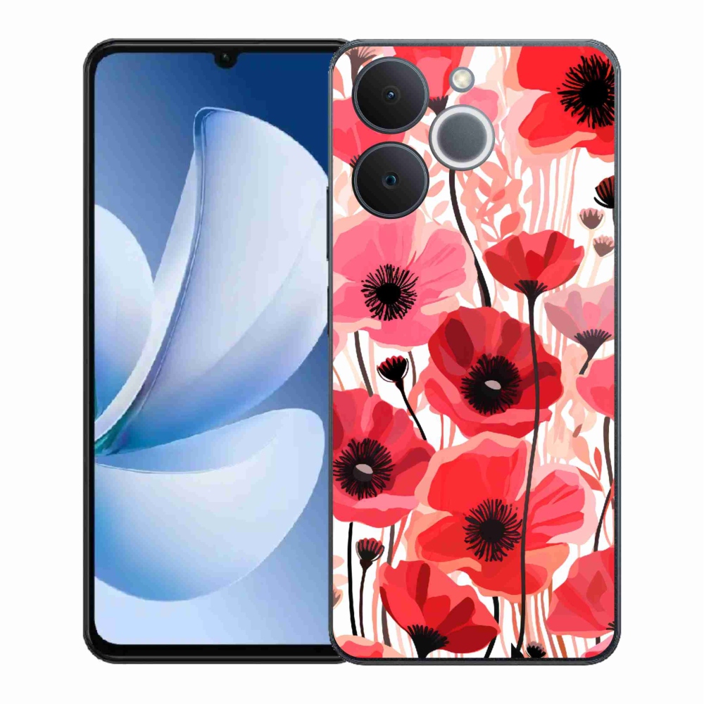 Zselés tok mmCase a Realme Note 70T készülékhez - mákos 1