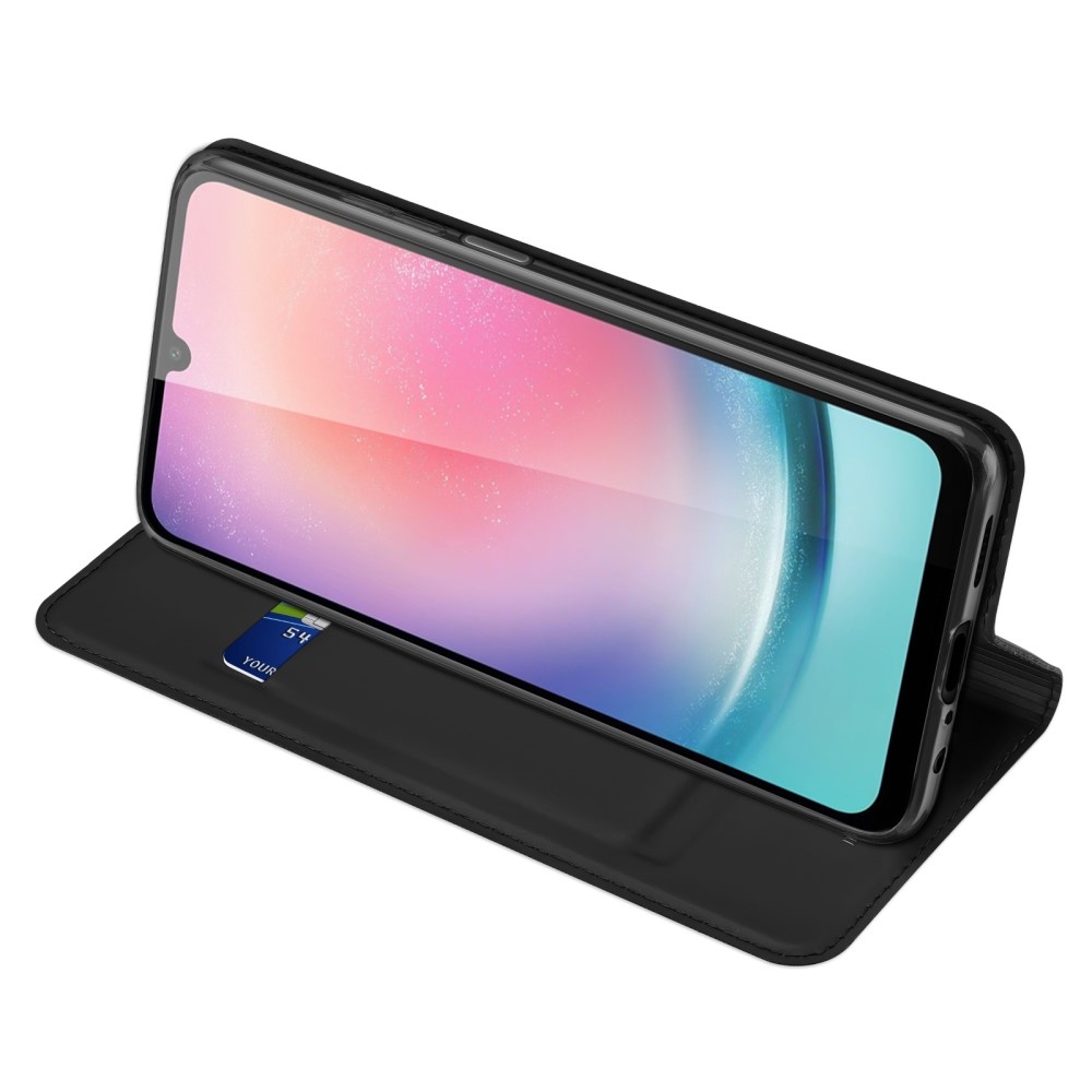 DUX könyvtáska Samsung Galaxy A25 5G - fekete