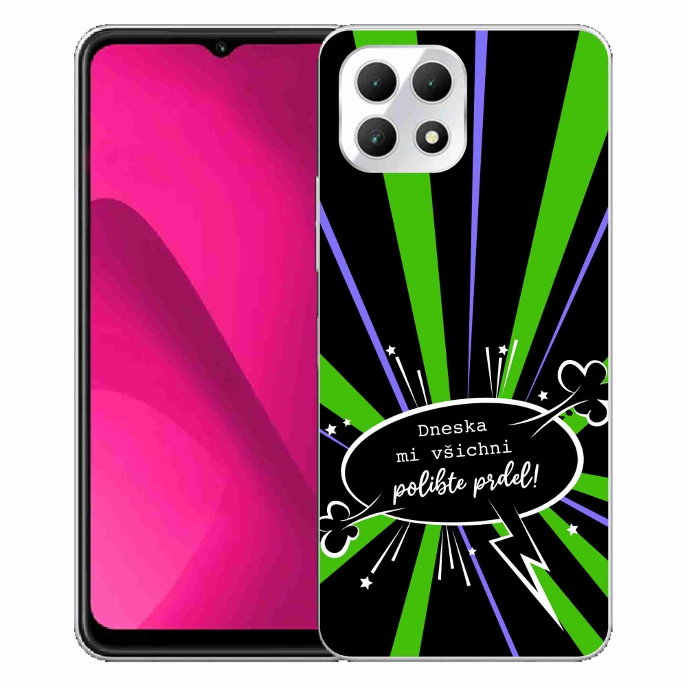 Gél borító mmCase a T-Mobile T Phone 2 készülékhez - vicces szöveg 15 fekete háttér