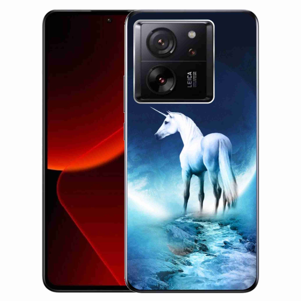 Zselés borítás mmCase a Xiaomi 13T/13T Pro készülékhez - fehér egyszarvú