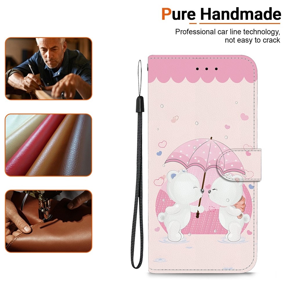 Sokoldalú könyvtáska Xiaomi Redmi 15 4G (171mm) - medvékhez