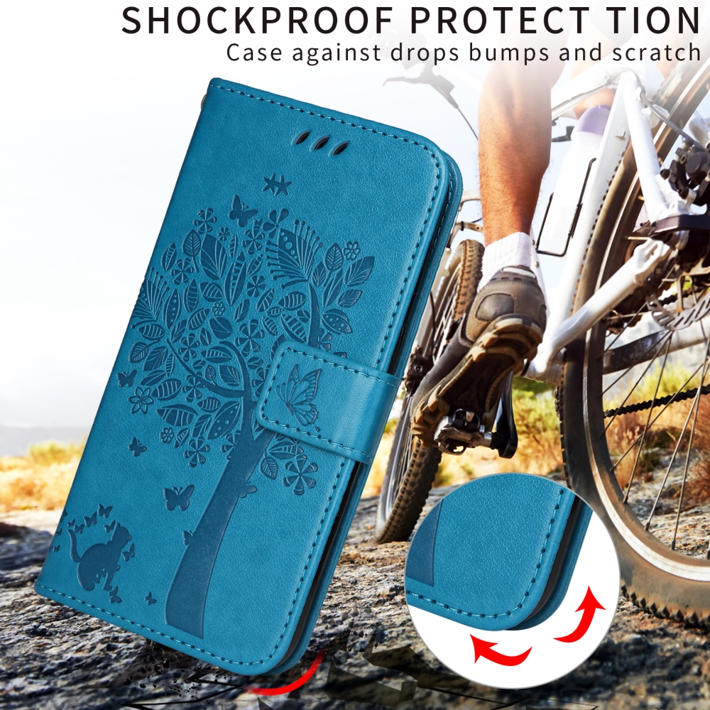 Fák könyv tokja Xiaomi Poco F7 5G - kék