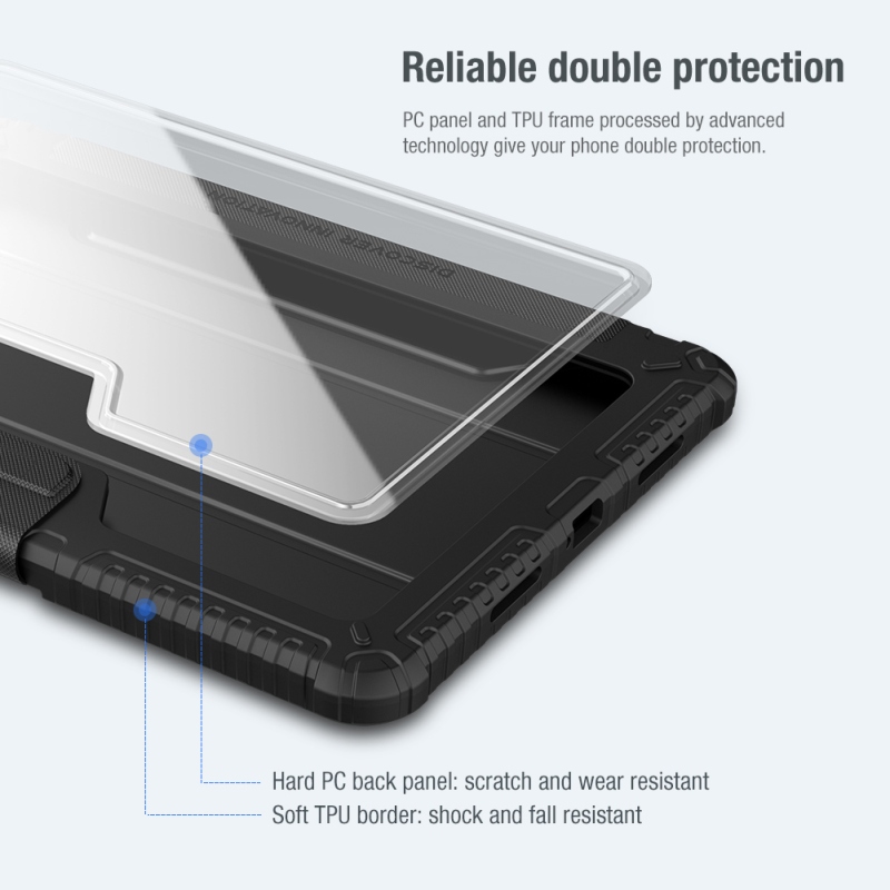 Nillkin Bumper PRO védőállvány tok Xiaomi Pad 6/Pad 6 Pro fekete színhez