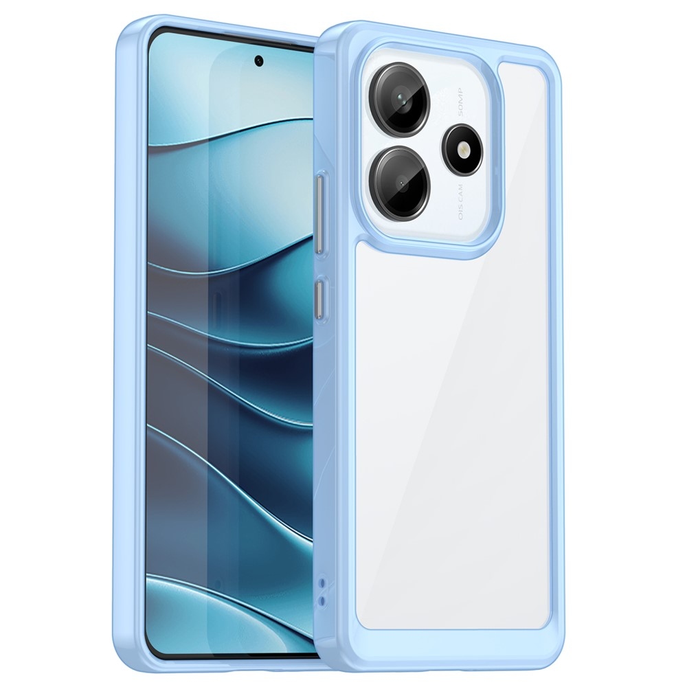 Gél tok kemény hátlappal a Xiaomi Redmi Note 14 5G-hez - kék