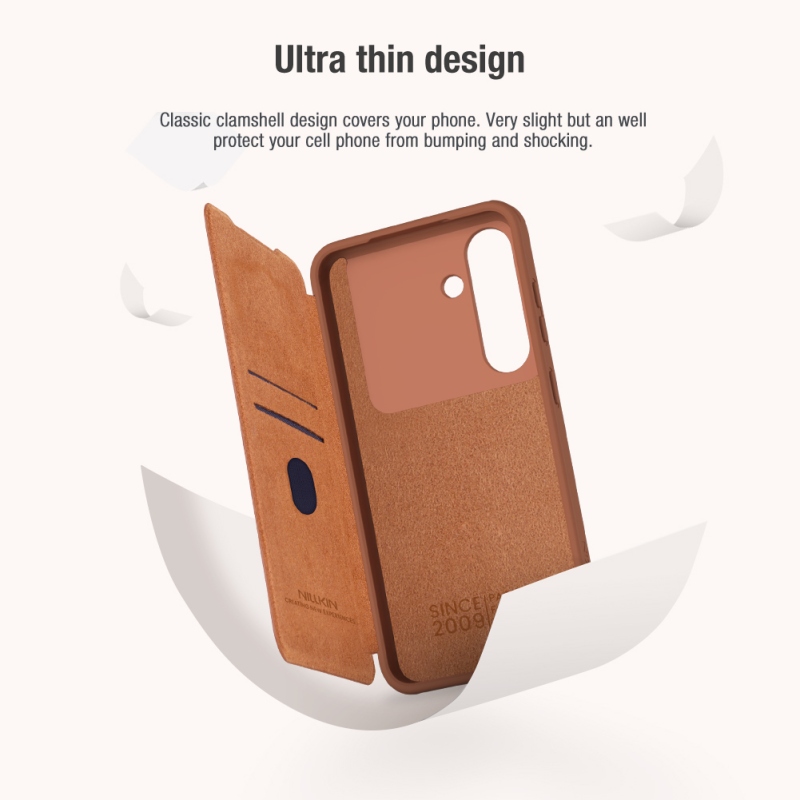 Nillkin Qin Book PRO tok Samsung Galaxy S25+ fekete