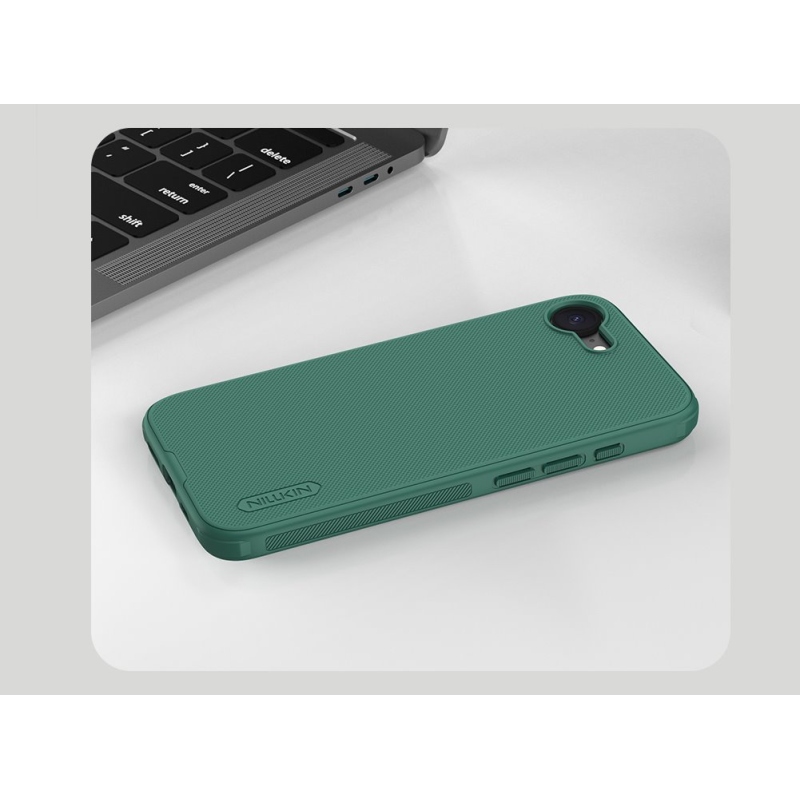 Nillkin Super Frosted PRO hátlap az Apple iPhone 16e készülékhez Mélyzöld