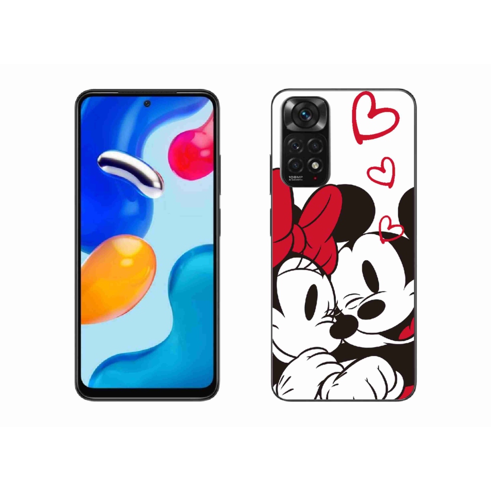 Gél borítás mmCase a Xiaomi Redmi Note 11 4G-hez - minnie és mickey