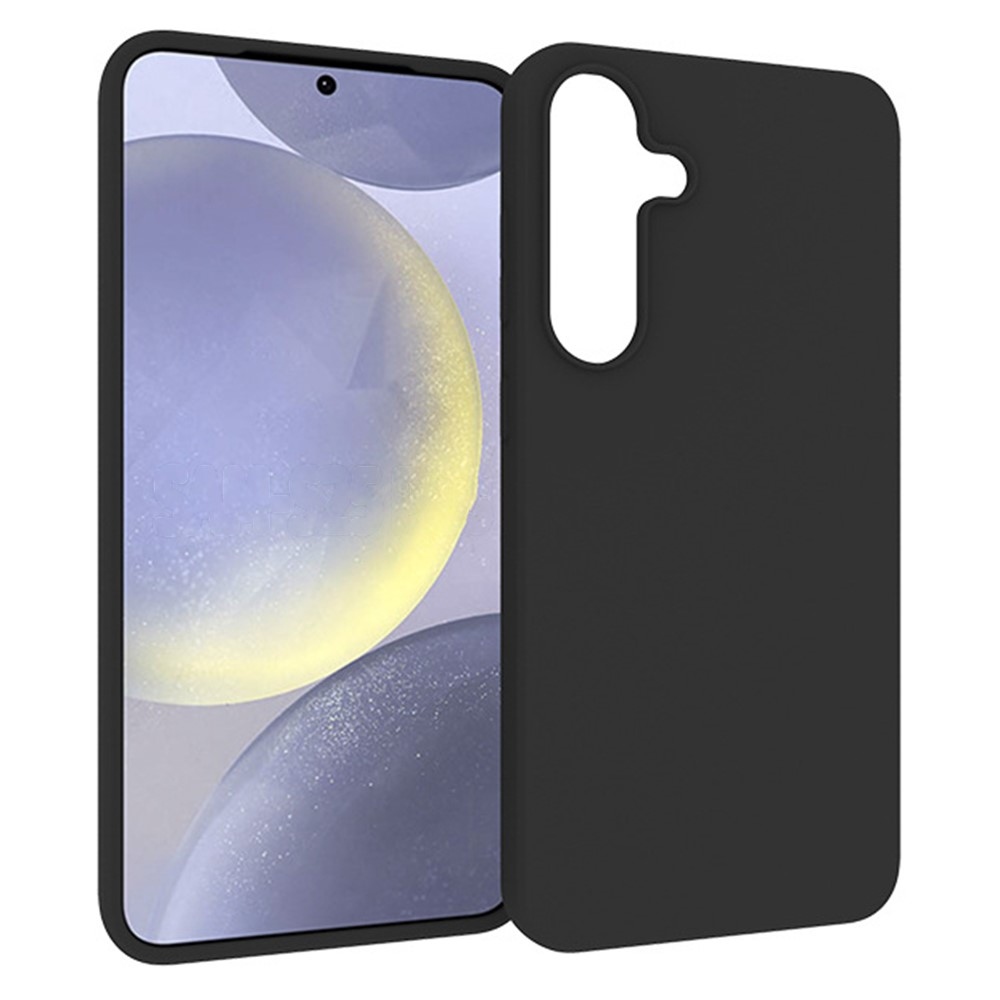 Matt zselés tok Samsung Galaxy S25+ készülékhez - fekete