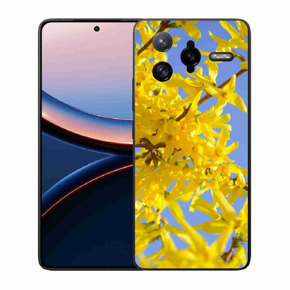 Gél borítás mmCase a Xiaomi Poco F7 Ultra számára - sárga virágok