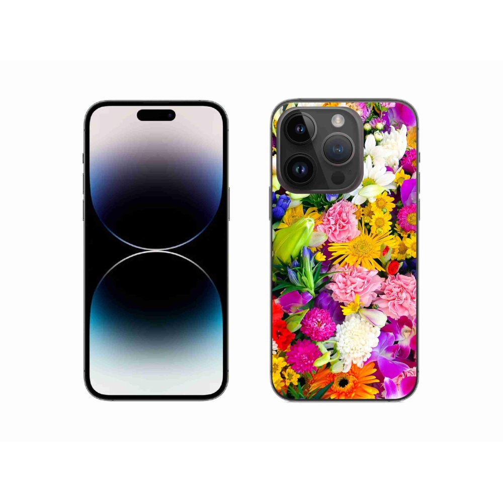 Zselés borítás mmCase iPhone 14 Pro készülékhez - virág 12