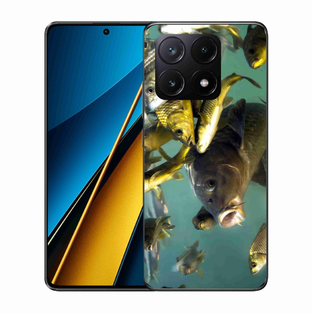 Gél tok mmCase a Xiaomi Poco X6 Pro 5G számára - halak iskolája