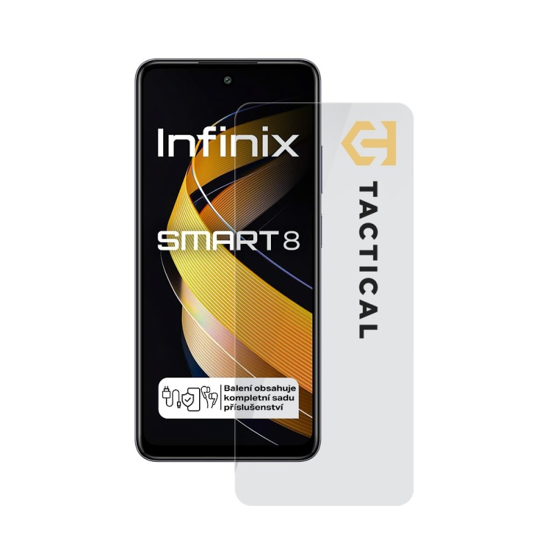 Taktikai üvegpajzs 2.5D üveg az Infinix Smart 8-hoz Tiszta