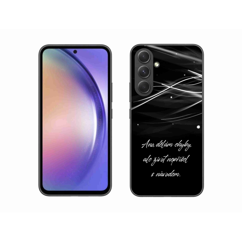 Gél borítás mmCase Samsung Galaxy A54 5G - idézem fekete háttérrel