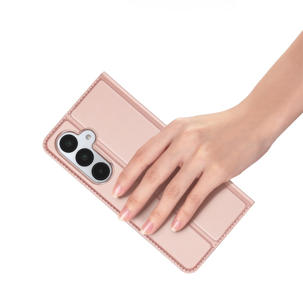 DUX könyvtáska Samsung Galaxy A17 5G - rózsaarany