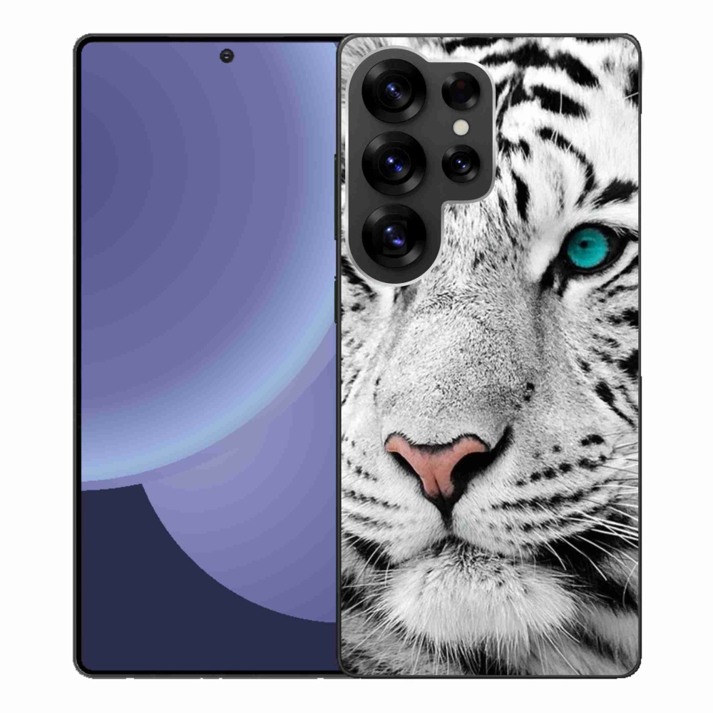 Zselés borítás mmCase Samsung Galaxy S25 Ultra - fehér tigris