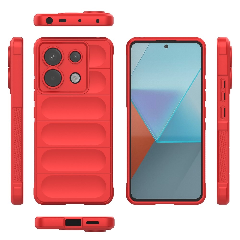 Rugg tartós zselés tok Xiaomi Redmi Note 13 Pro 5G/Poco X6 5G - piros