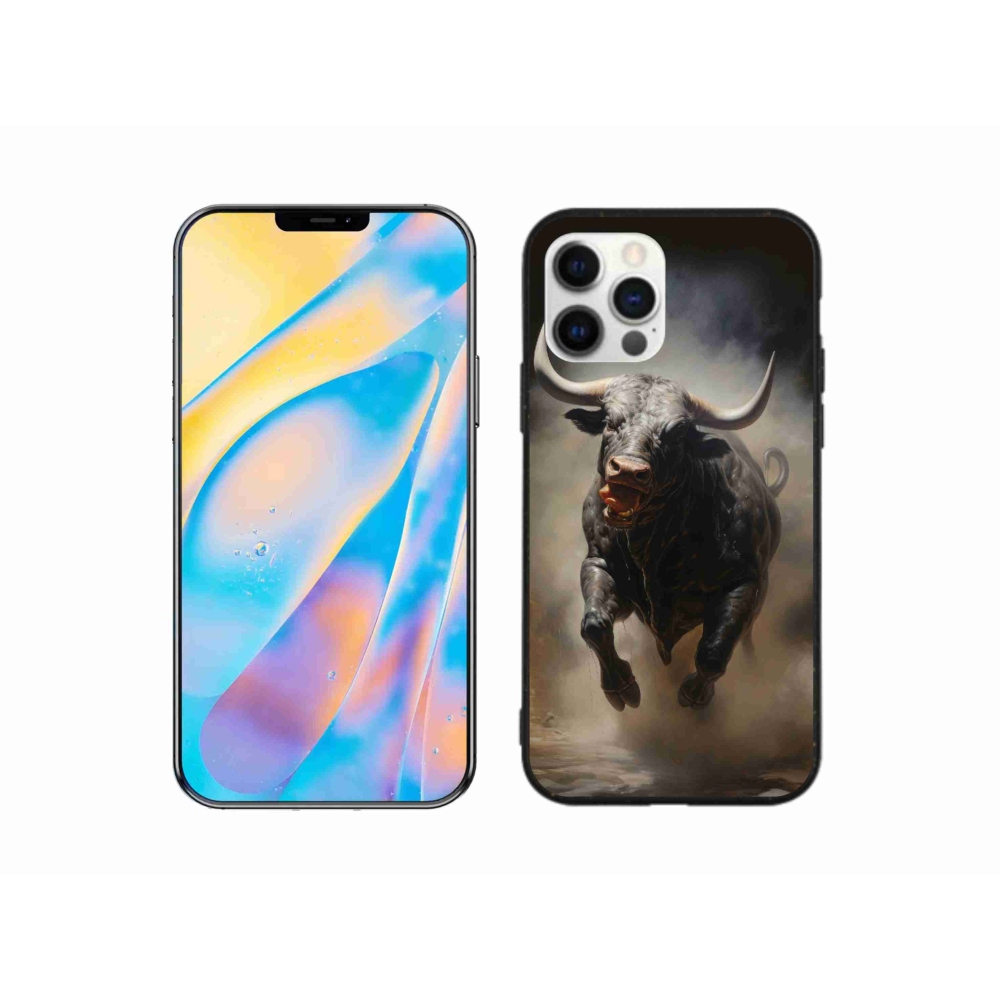Gél borítás mmCase iPhone 12 készülékhez - dühös bika