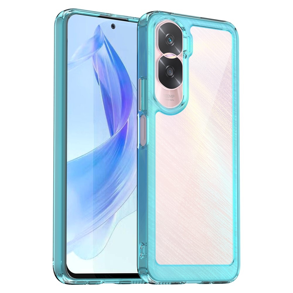 Gél tok fix hátlappal Honor 90 Lite készülékhez - világoskék