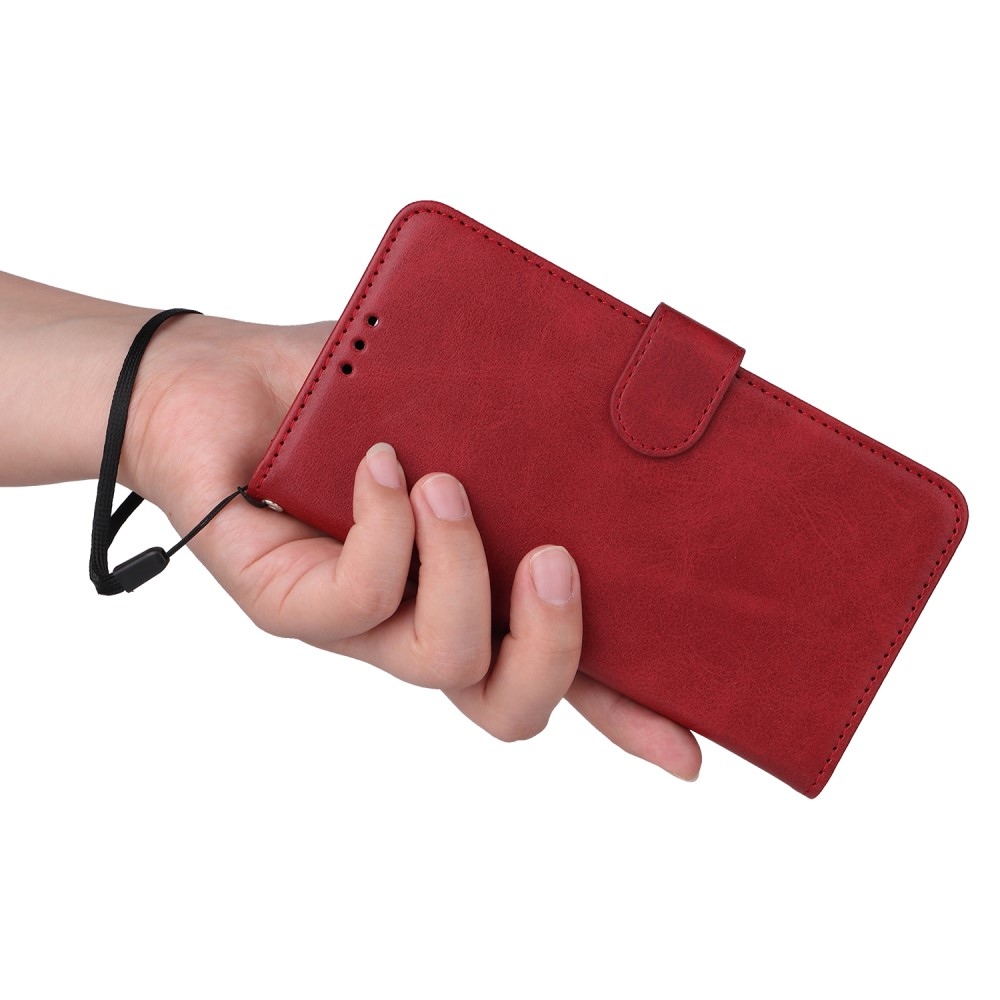 Tárcás könyv tok Xiaomi Redmi Note 13-hoz - piros