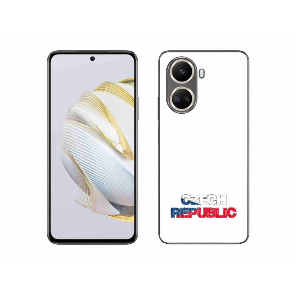 Gél borító mmCase a Huawei Nova 10 SE-hez - Csehország fehér háttér