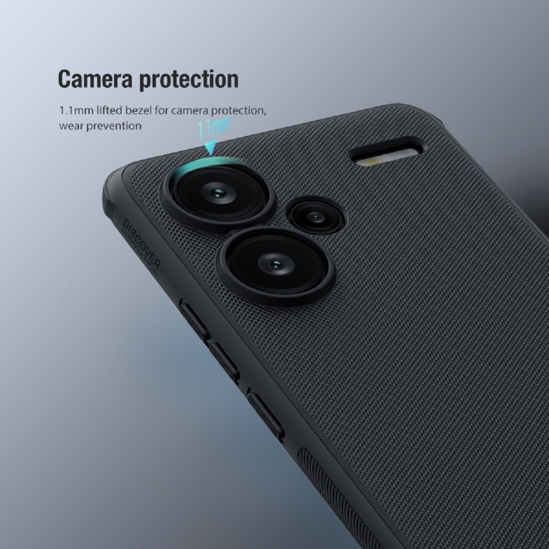 Nillkin Super Frosted PRO hátlap a Xiaomi Redmi Note 13 Pro+ 5G Fekete számára