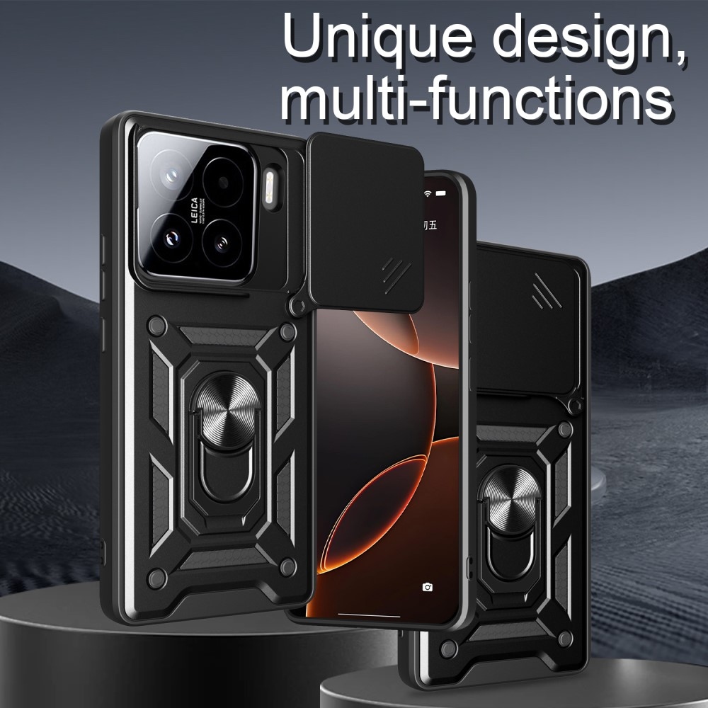 Tartós csúszásálló borítás Xiaomi 15-hez - fekete