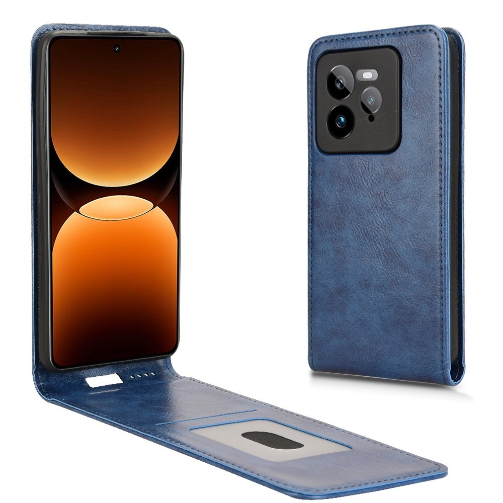 Vert flip tok a Realme GT 7 Pro 5G készülékhez - kék