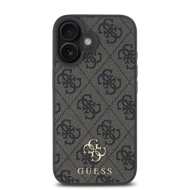Guess PU 4G kis fém logó MagSafe hátlap iPhone 16 barna 16-hoz barna
