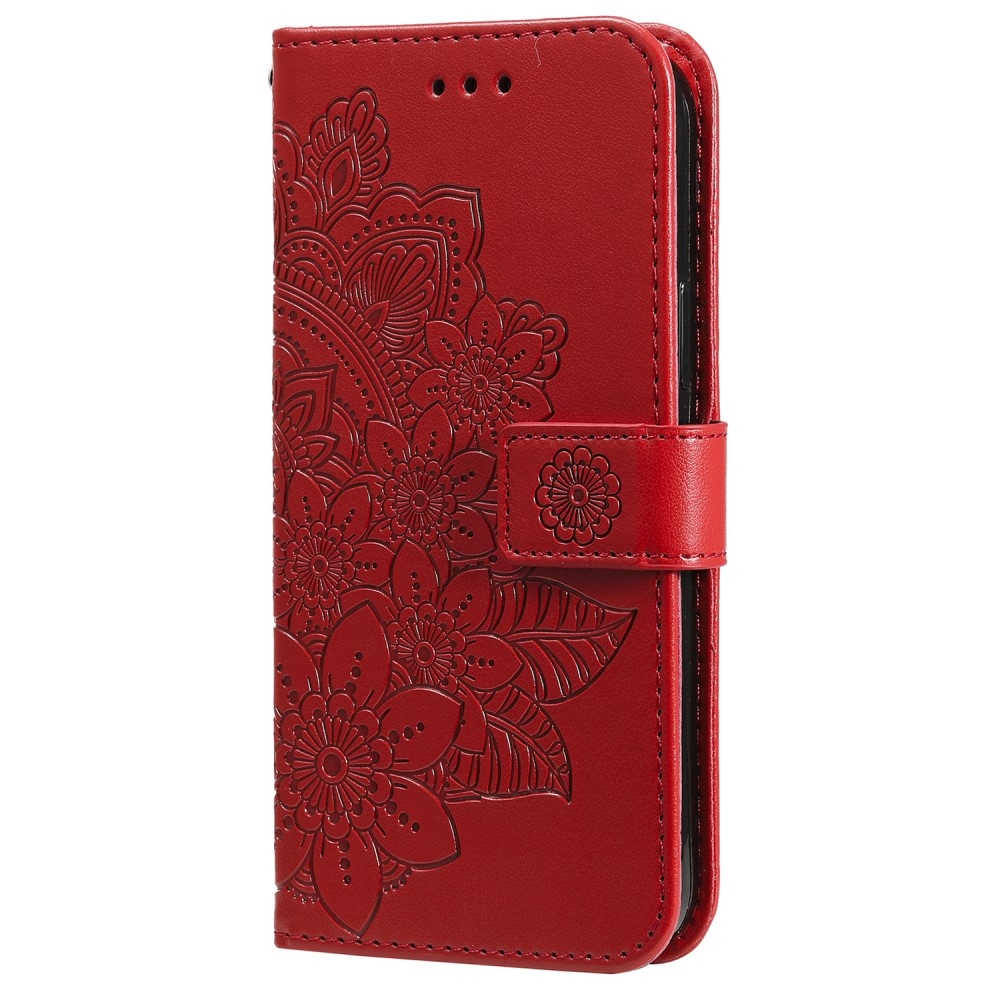 Mandala könyv tok a Xiaomi Redmi Note 13 Pro 5G/Poco X6 5G számára - piros
