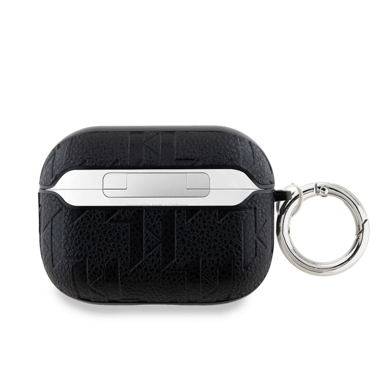 Karl Lagerfeld PU dombornyomott Karl és Choupette fejek tok az AirPods Pro 2 készülékhez Fekete