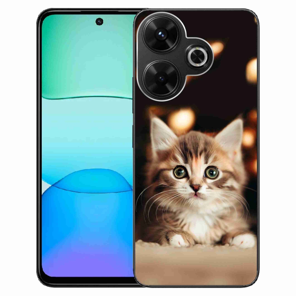 Gél borítás mmCase a Xiaomi Redmi 13 4G/Poco M6 4G - aranyos cica 2