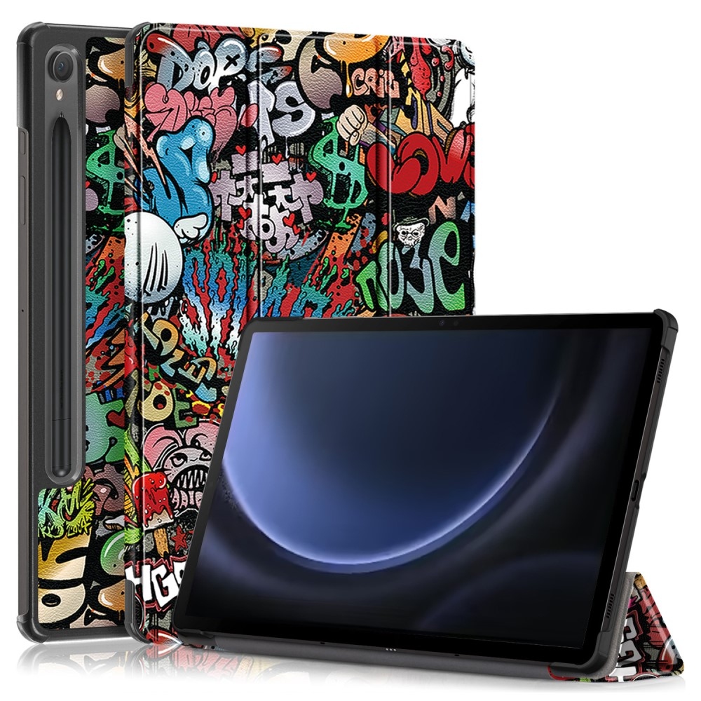Nyomtatás intelligens záró tok Samsung Galaxy Tab S9 FE/Tab S10 FE - graffiti