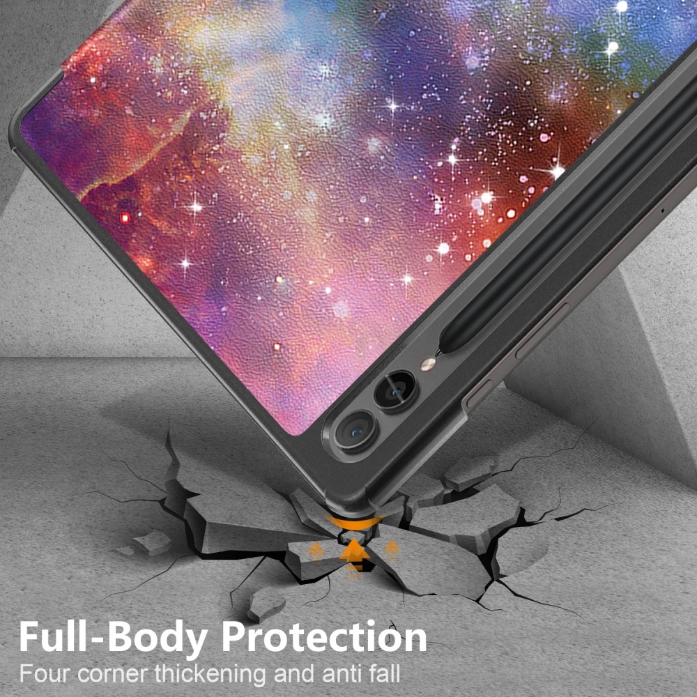 Nyomtatás intelligens záró tok a Samsung Galaxy Tab S9 FE+ készülékhez - univerzum