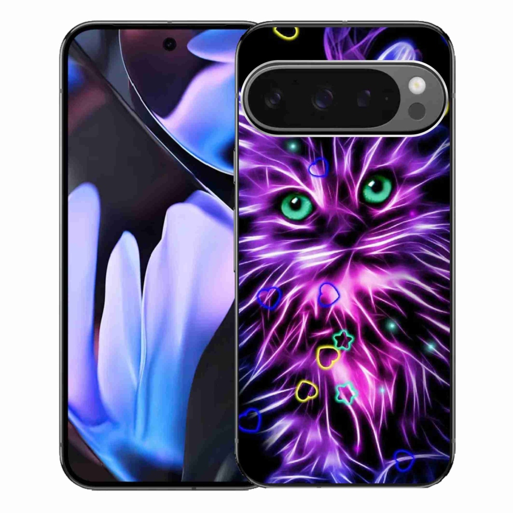 Gél borítás mmCase a Google Pixel 9 Pro XL számára - absztrakt macska