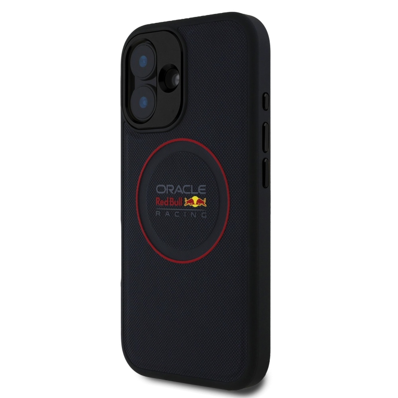 Red Bull PU bőr piros gyűrűs MagSafe hátlap iPhone 16 Plus tengerészgyalogsághoz