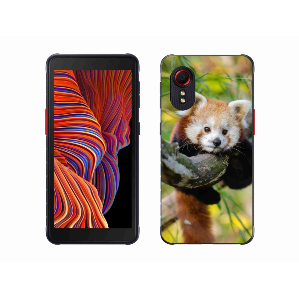 Zselés borítás mmCase Samsung Galaxy Xcover 5 készülékhez - pandavörös
